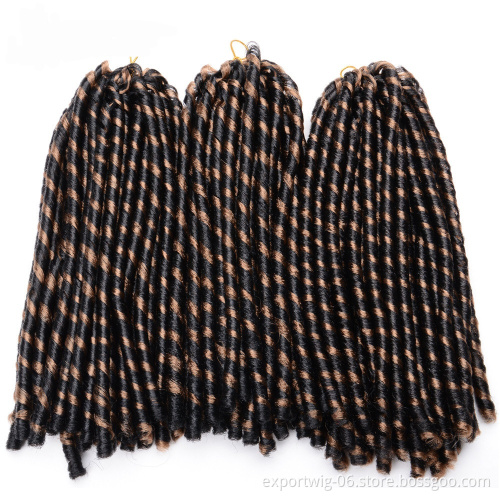 14inch faux locs crochet hair soft and dreadlocks soft locs crochet braids synthetic crochet hair extensions 30 strands/pack
